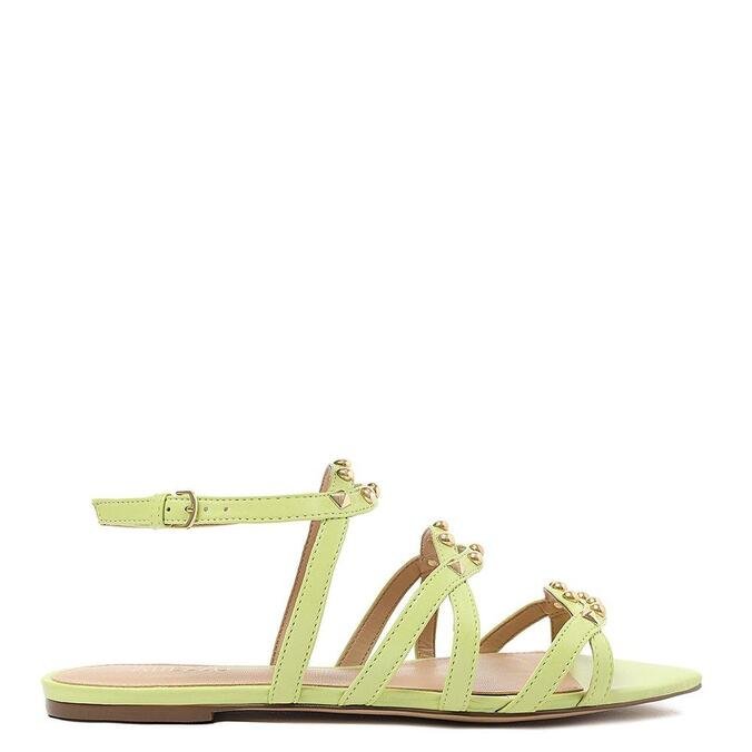 rasteira verde arezzo