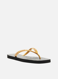 Chinelo de Dedo Amarelo Square Tiras Logo