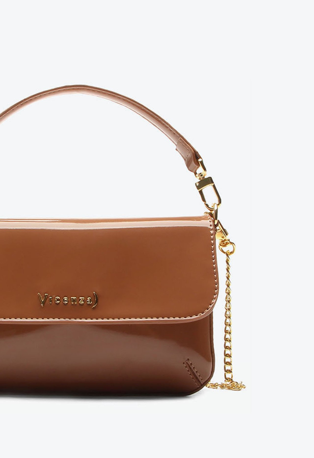 Bolsa Tiracolo Cíntia Pequena Caramelo | ZZ MALL