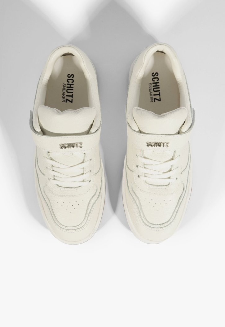 Tênis Schutz Velcro Couro Branco