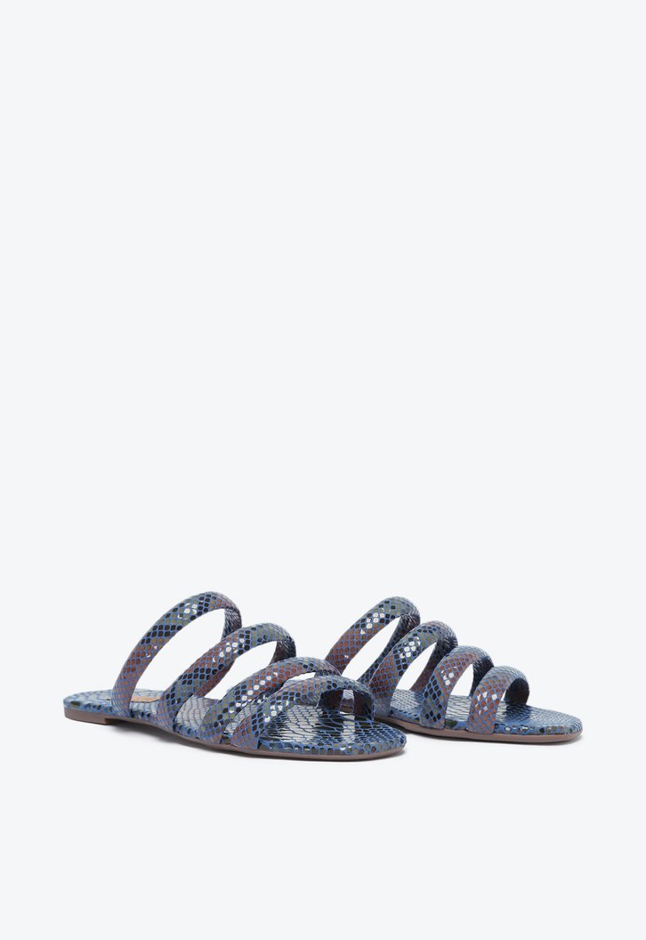 RASTEIRA AZUL ANACAPRI SNAKE TIRAS ARREDONDADAS