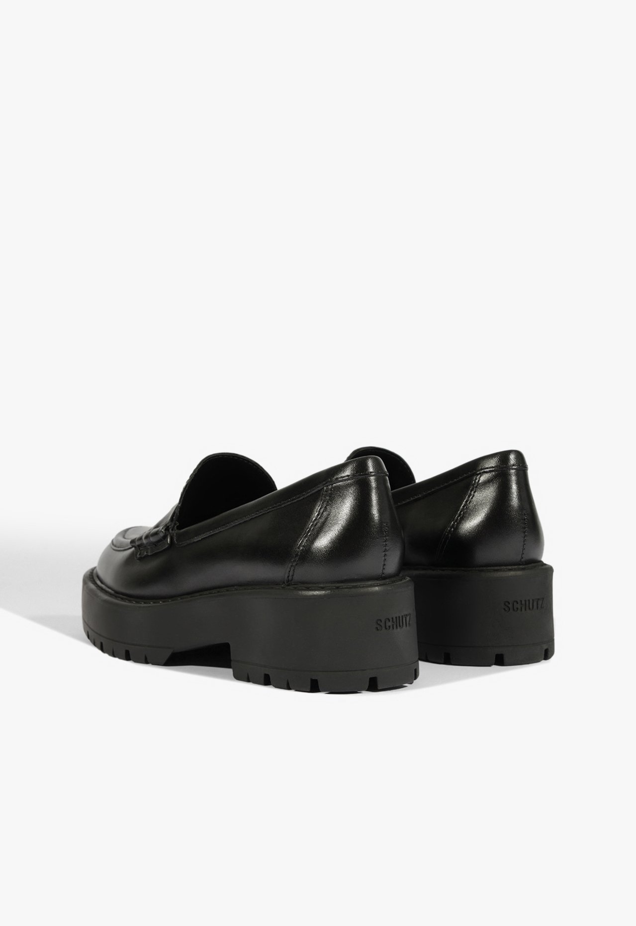 Mocassim Couro Solado Robusto Preto | ZZ MALL