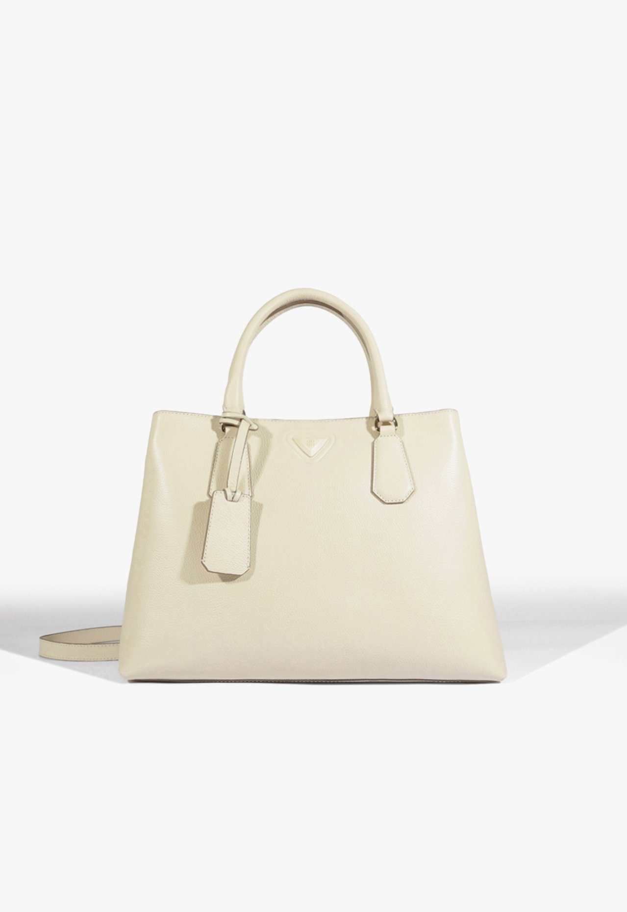 Bolsa Tote Grande Olie Couro Branca Bolsa Tote Grande Olie Couro Branca