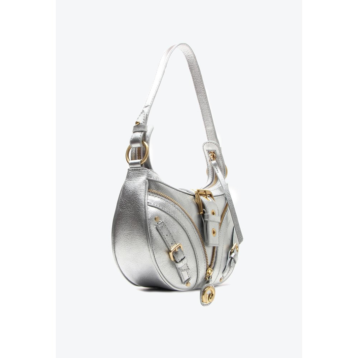Bolsa Prata Vicenza Shoulder Miranda Pequena | ZZ MALL