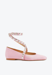 Sapatilha Rosa Schutz Jaycie Cetim Amarração