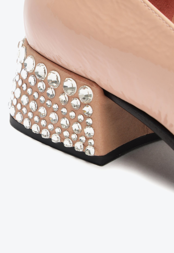 Mocassim Louise Verniz Rosa