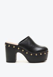 Mule Preta Vicenza Clog
