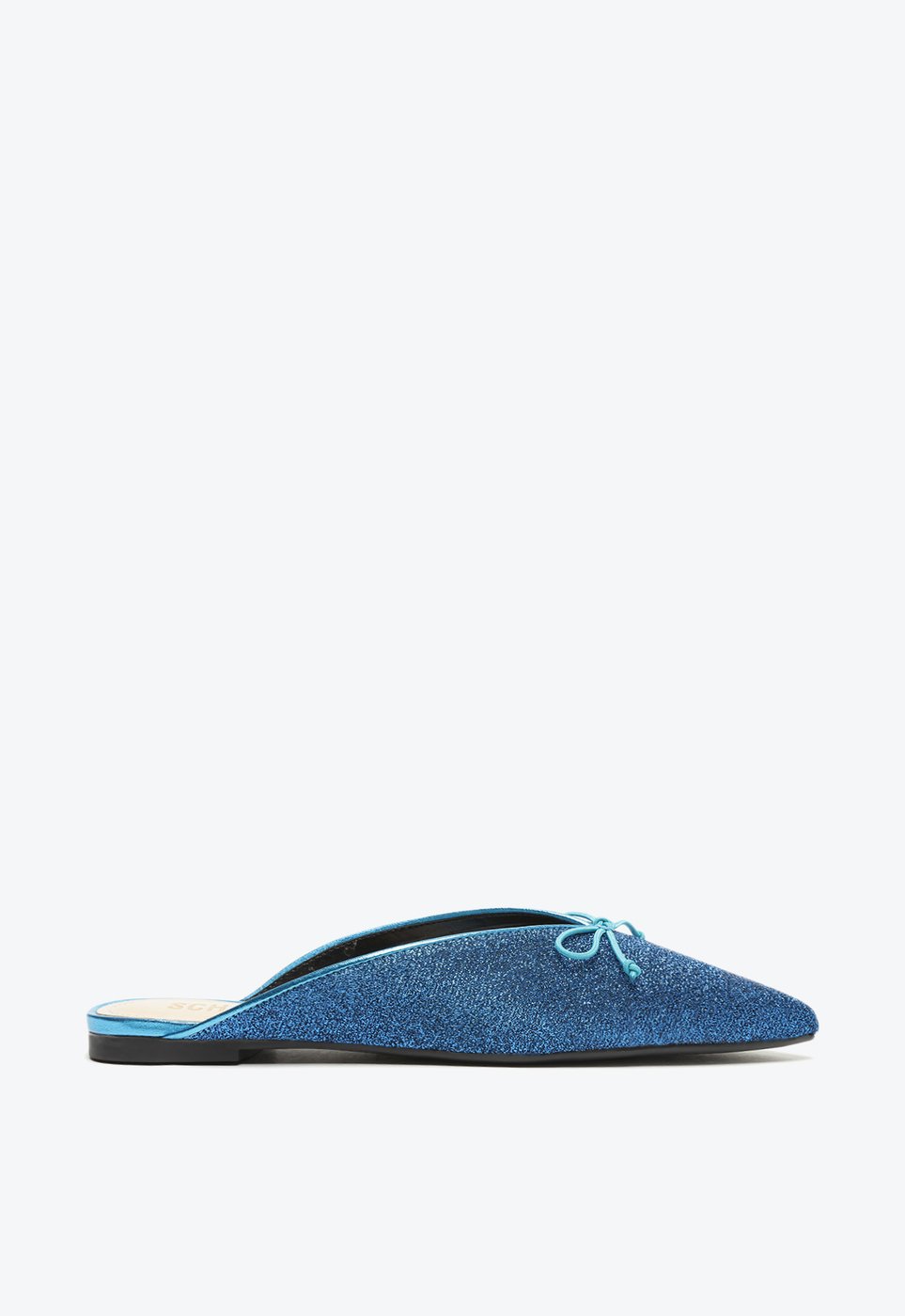 Sapato Mule Bico Fino Azul | ZZ MALL