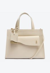 Bolsa Tote Branca Anacapri Bolso Frontal Grande