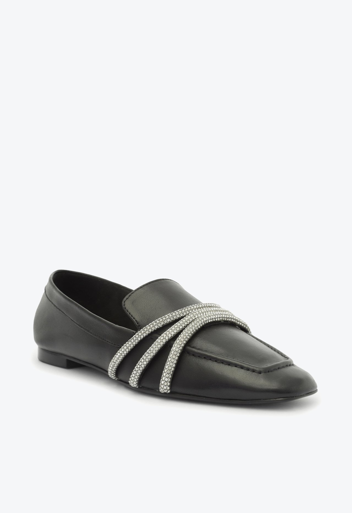 Mocassim Couro Brilho Preto