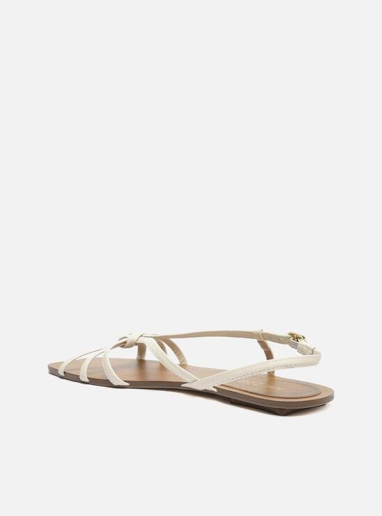 SANDÁLIA OFF-WHITE AREZZO RASTEIRA COURO EVA