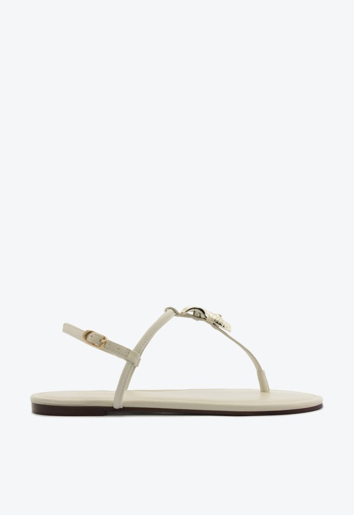 Sandália Rasteira Slim Concha Branca