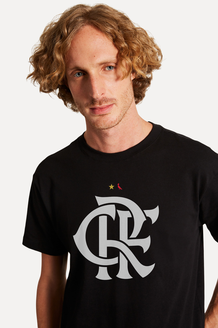 CAMISETA PRETA RESERVA ESTAMPADA CRF