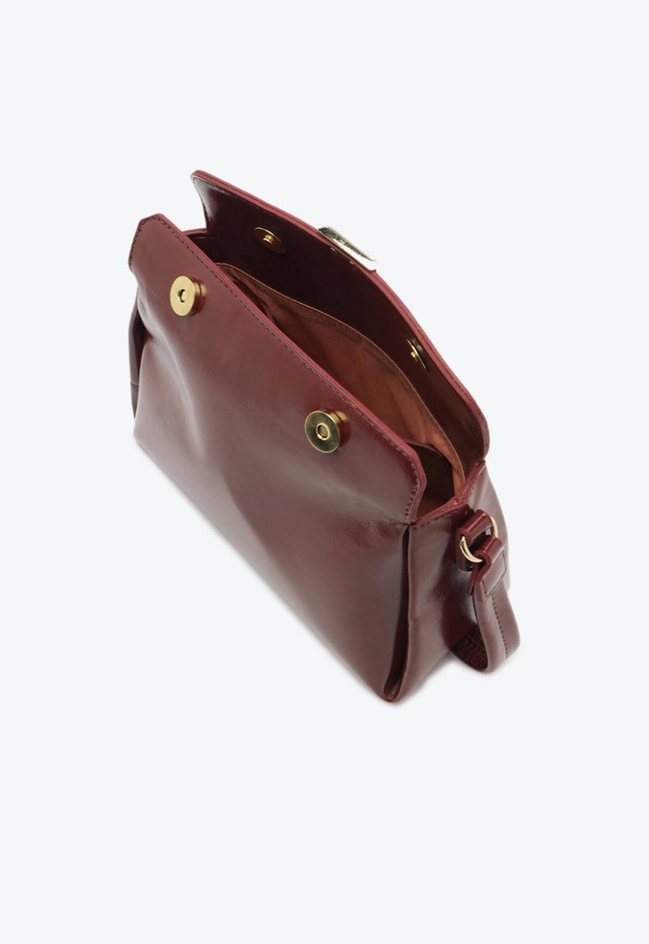 Bolsa Tiracolo Média Moderna Vermelha