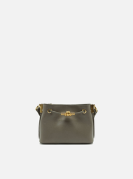 Bolsa Tiracolo Cinza Arezzo Couro Helena Pequena Nó