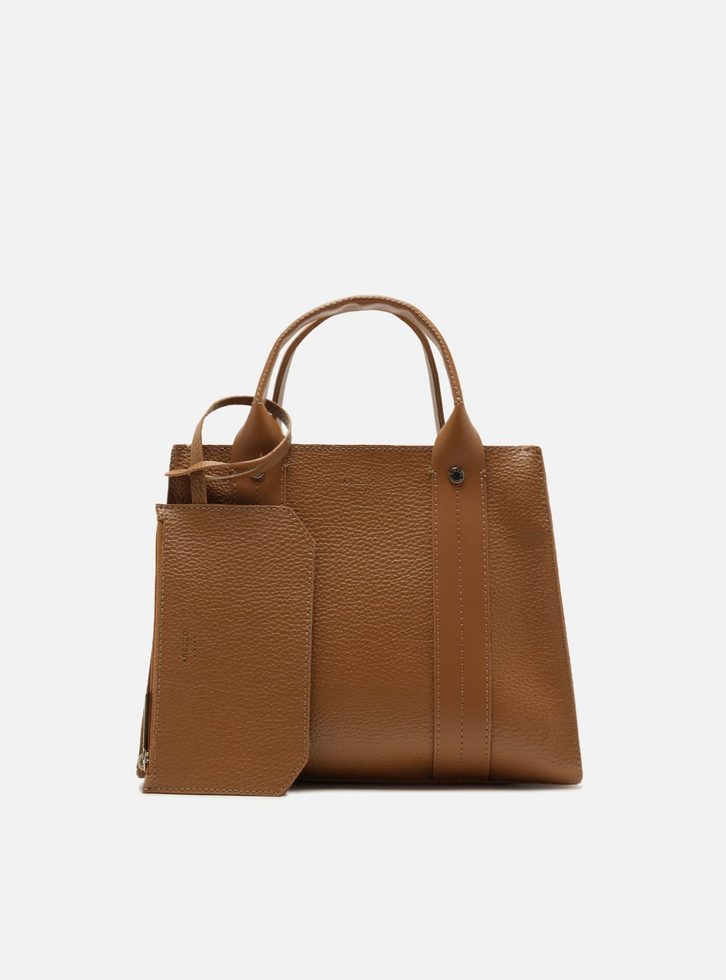 Bolsa Tote Marrom Média Bag Charm