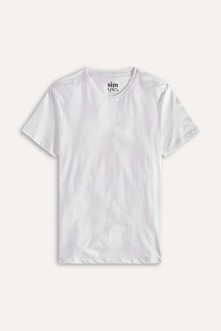 CAMISETA BRANCA RESERVA SIMPLES MASCULINA