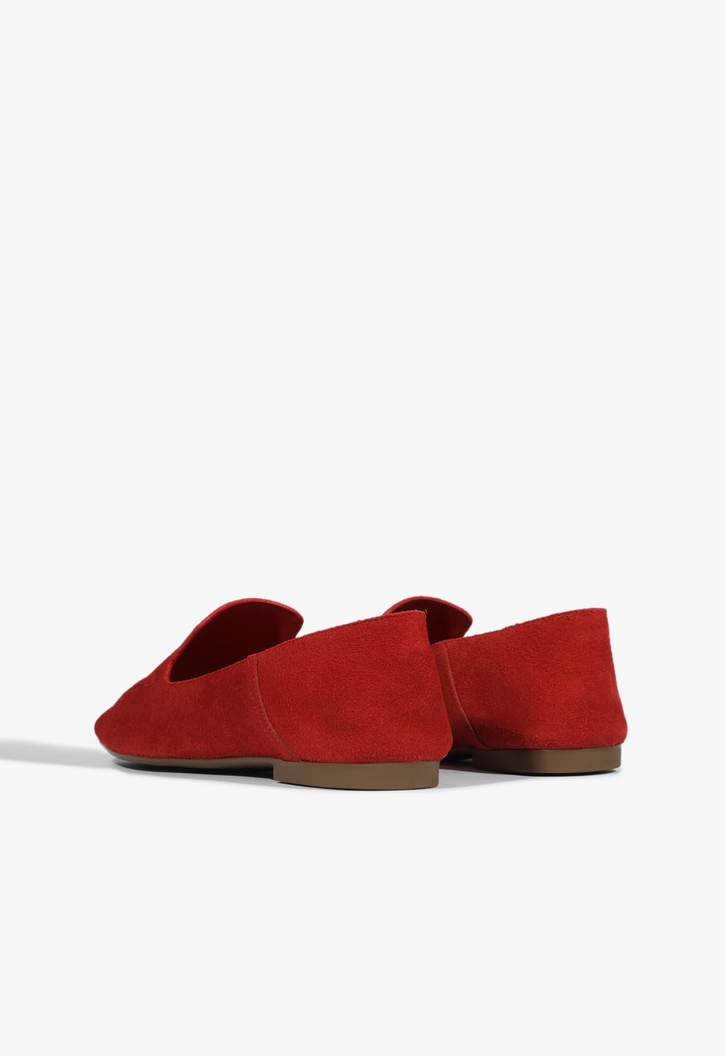 Mocassim Suede Vermelho