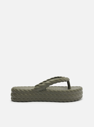 Sandália Verde Flatform Marrocos Mid