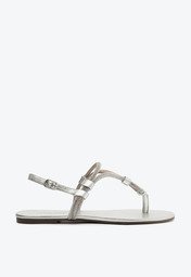 Sandália Slim Glam Manta Prata