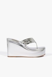 Chinelo Plataforma Prata Schutz