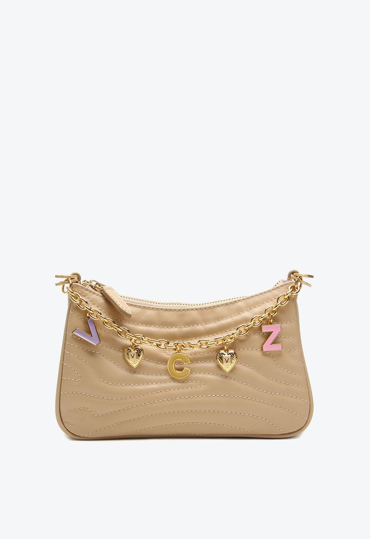 Bolsa Tiracolo Bege Vicenza Sophia Pequena