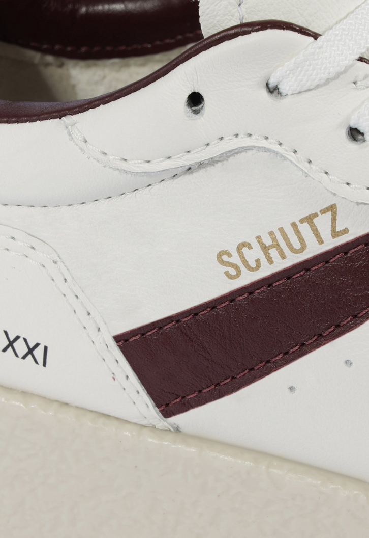 Tênis ST Flatform Couro Branco e Marrom