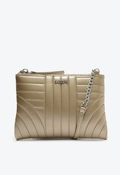 Bolsa Crossbody Dourada Anacapri Média Matelassê