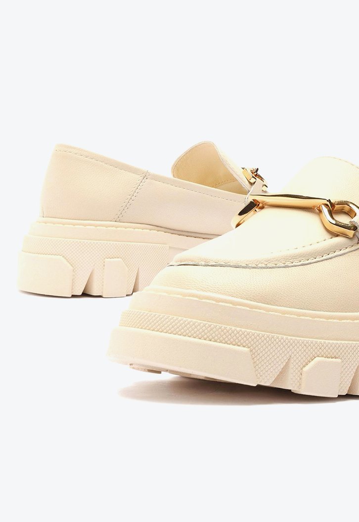 Mocassim Off-White Arezzo Tratorado Bridão Bambini