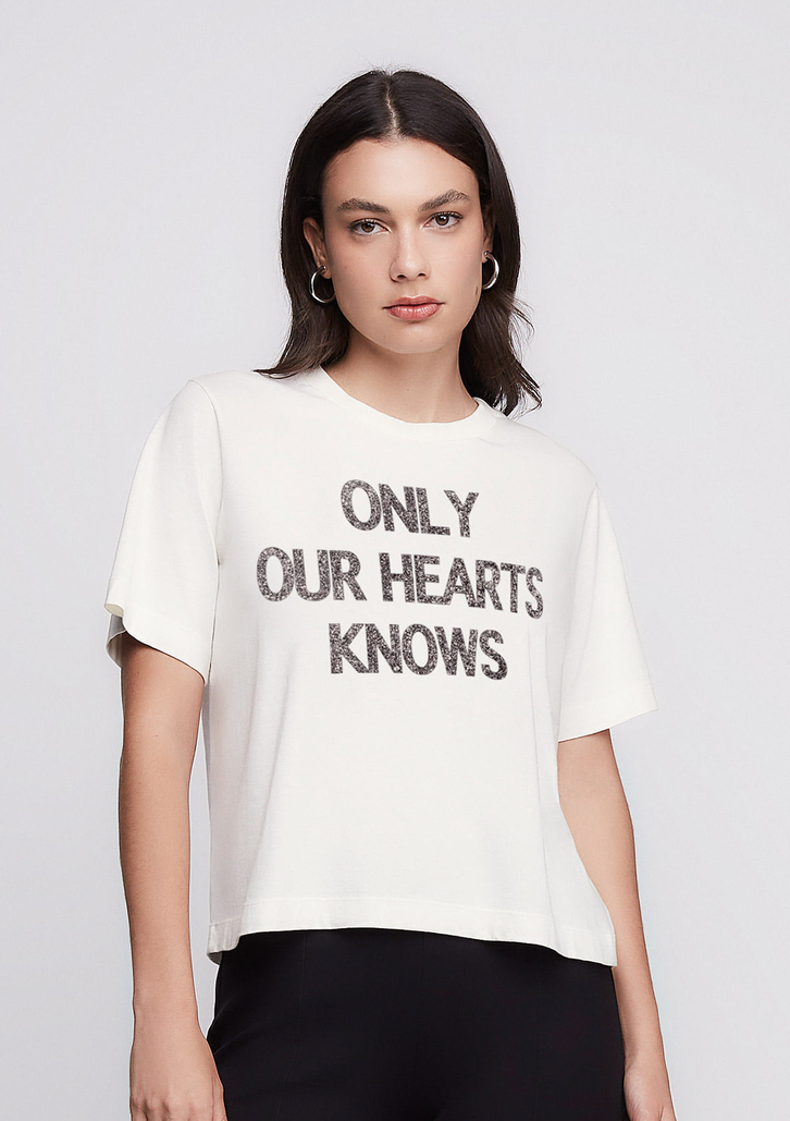 Camiseta Off-White Dzarm Manga Curta Estampada Em Malha