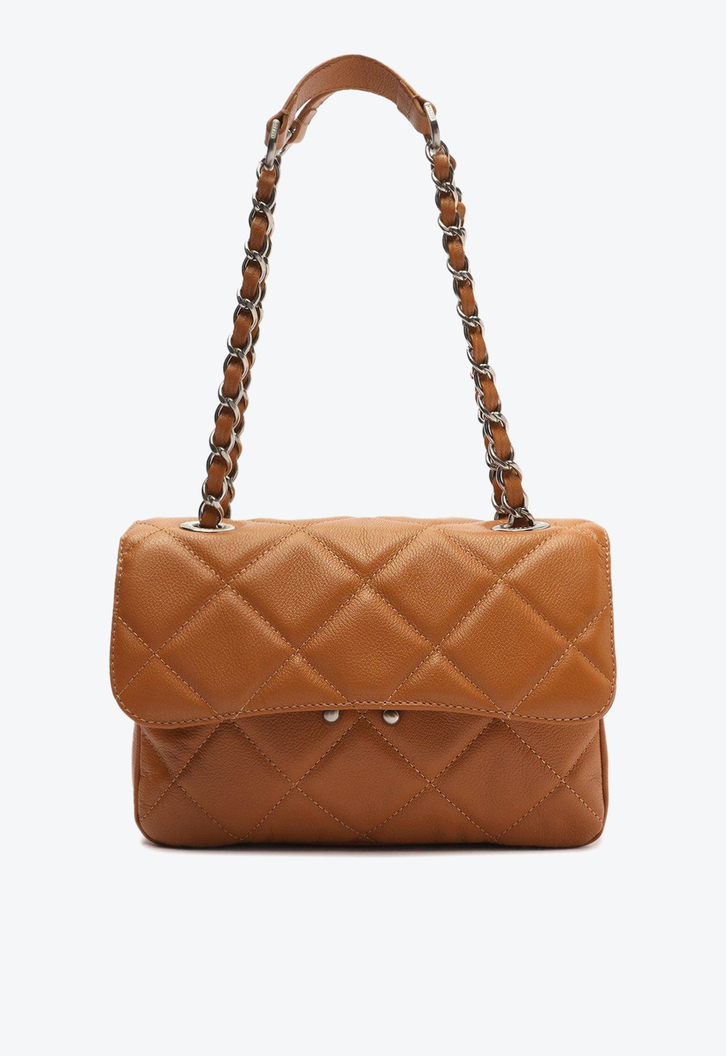 Bolsa Tiracolo Marrom Arezzo Couro Média Mizz