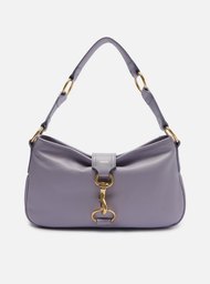 Bolsa Tiracolo Lilás Arezzo Couro Pequena Metais