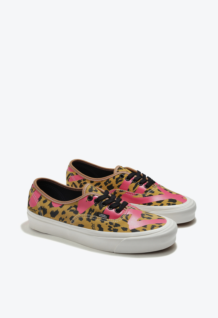 Tênis Authentic 44 Dx Vans X Alva Skates Alva Leopard Brownpink