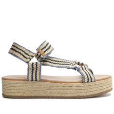 Sandália Flatform Azul Anacapri Tira Fita Sport
