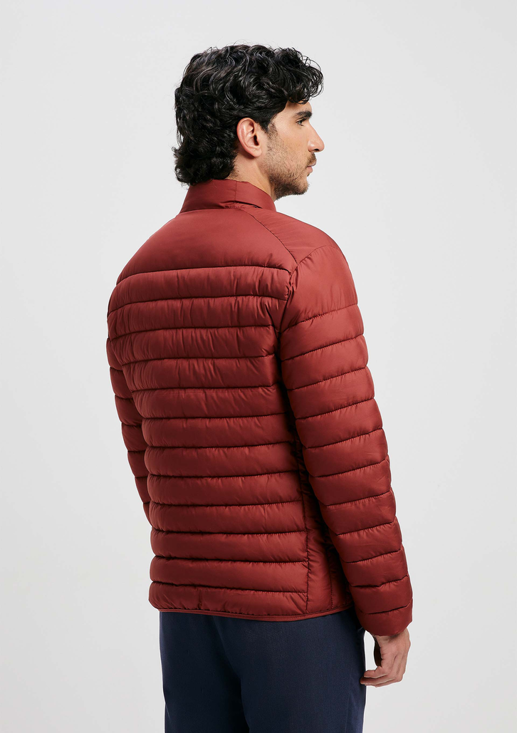 Jaqueta Marrom Médio Hering Básica Masculina Puffer Comfort