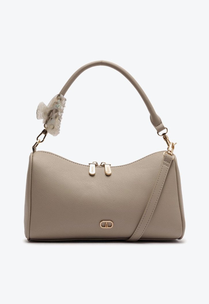 Bolsa Tiracolo Média Presilha Cinza