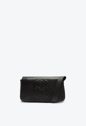 Bolsa Preta Schutz Transversal Couro Pequena
