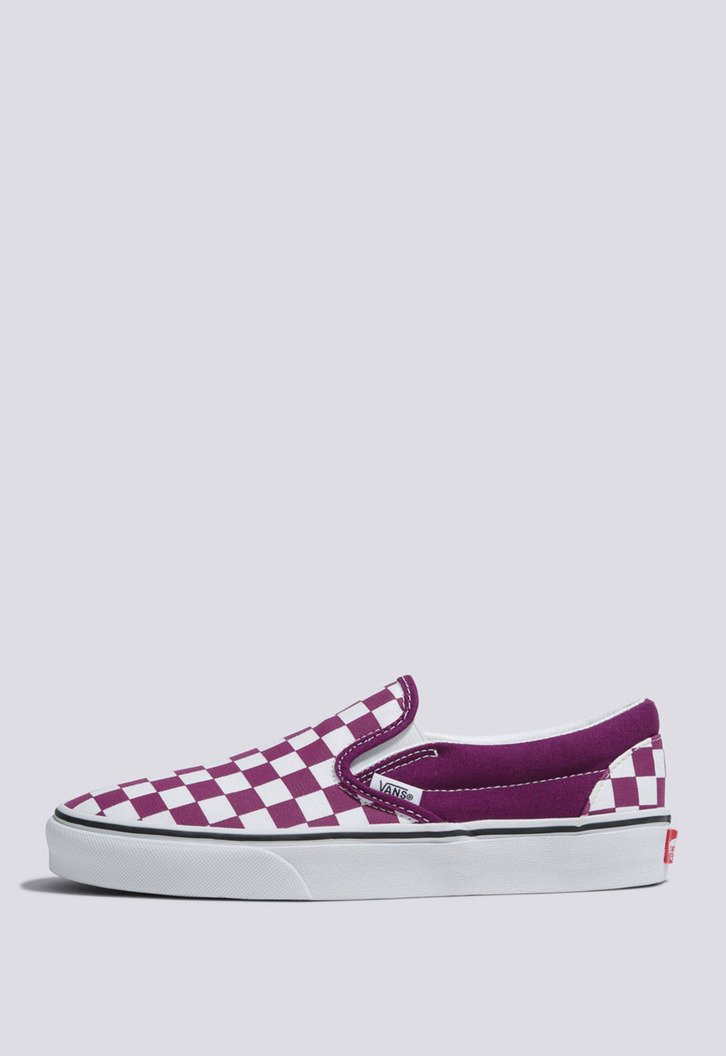Tênis Slip-On Checkerboard Dark Purple