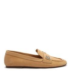 Sapato Schutz Mocassim Nobuck Creme