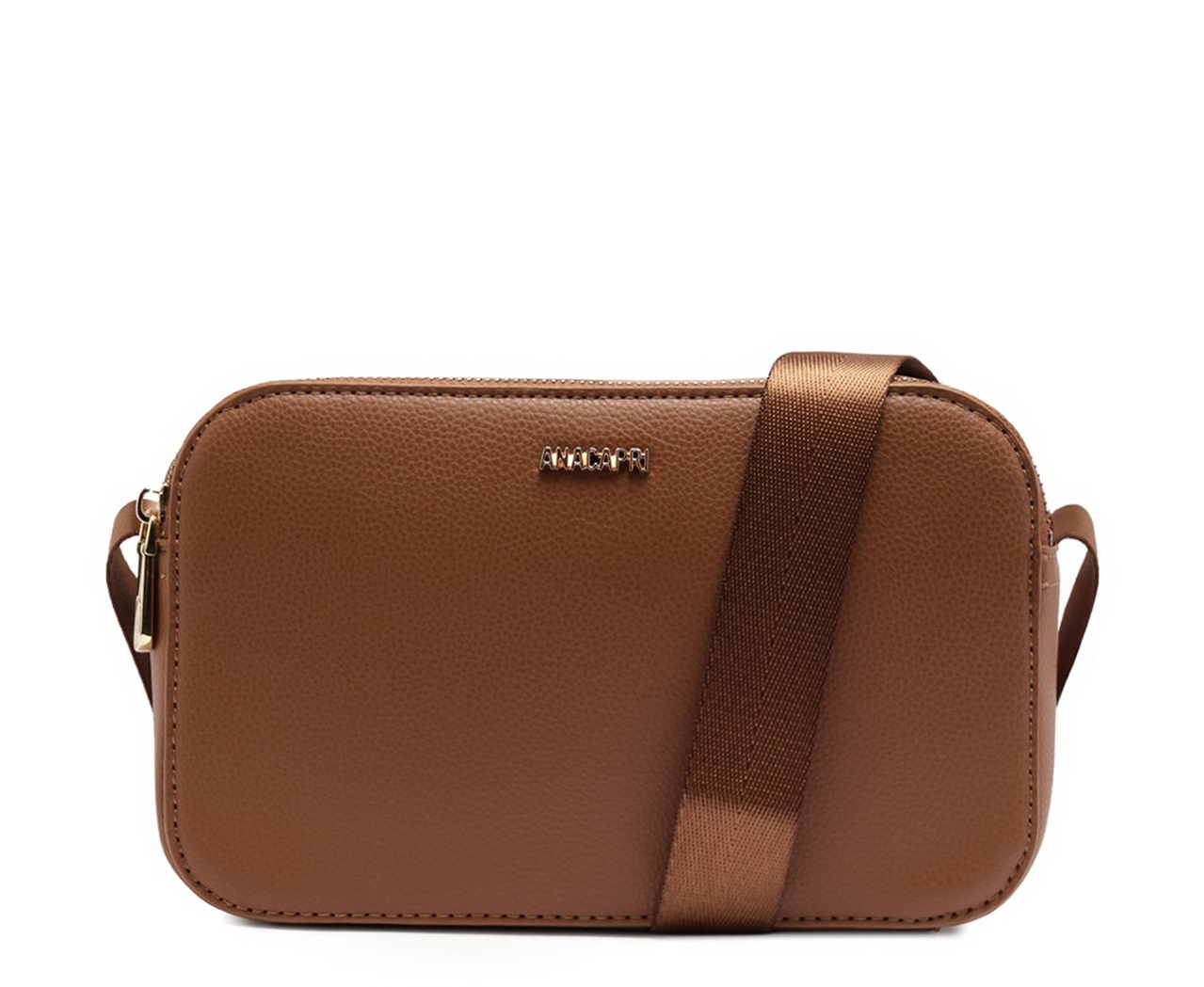 Bolsa Tiracolo Média Alça Fita Marrom | ZZ MALL