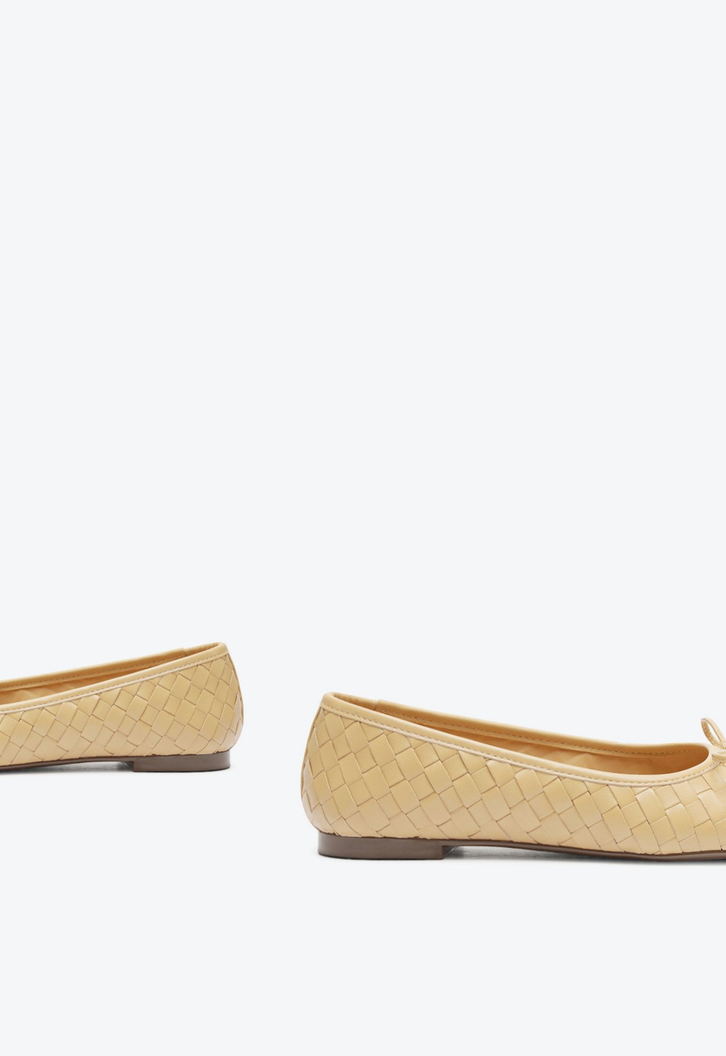 Sapatilha Casual Flats Couro Bege
