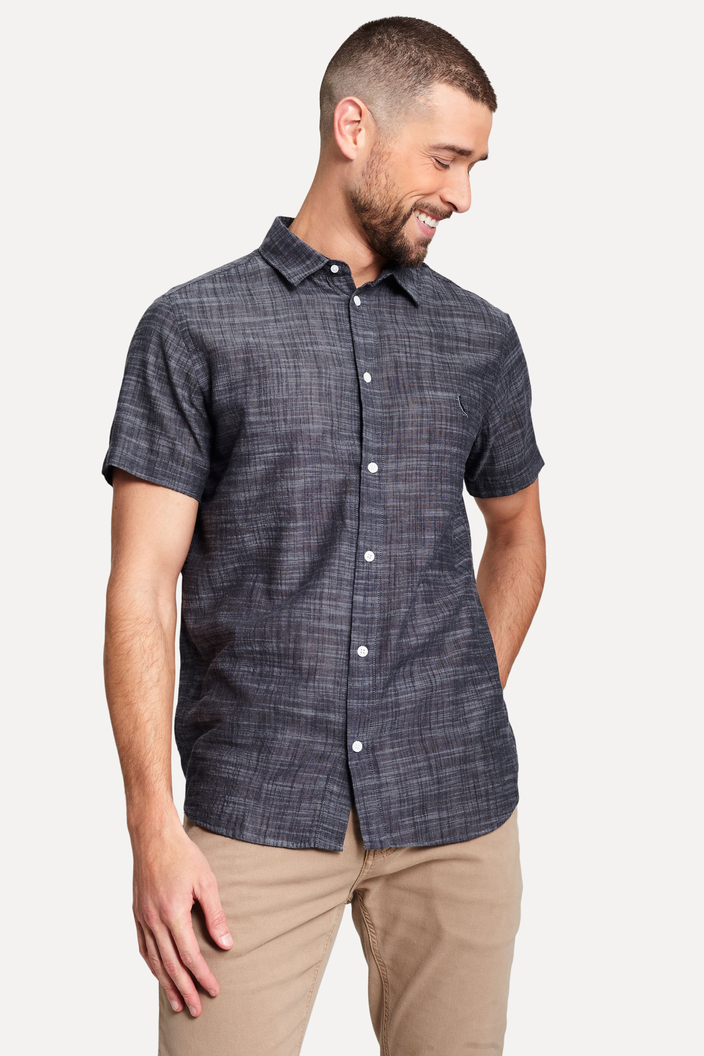 CAMISA PRETA RESERVA FLAME LEVE MC