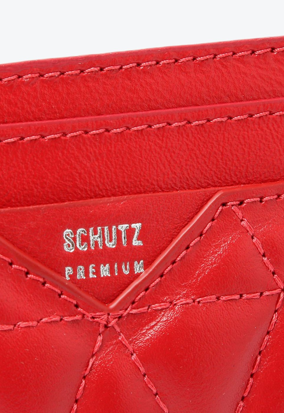 Porta-Cartões Vermelho Schutz 944 Couro | ZZ MALL