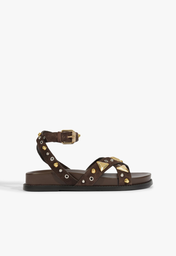 Papete Sara Sporty Camurça Marrom
