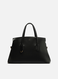 Bolsa Tote Preta Arezzo Couro Ária Grande