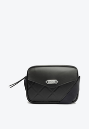 Bolsa Tiracolo Preta Anacapri Matelassê Média