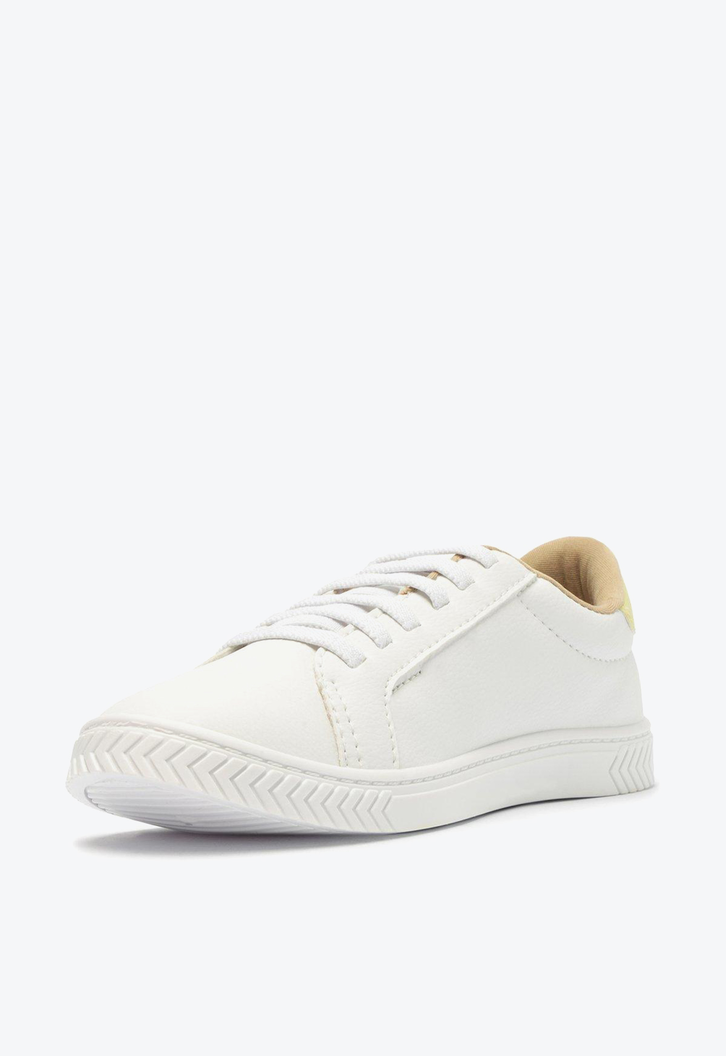 Tênis Branco Anacapri Detalhe Amarelo