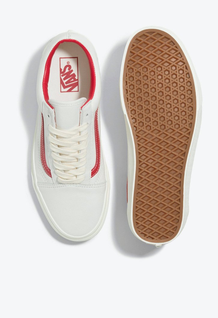 Tênis Old Skool Vintage Leather Blanc De Blanc Multi