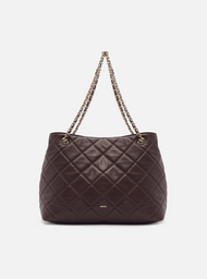 Bolsa Tote Bordô Couro Matelassê Gab Média
