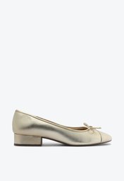 Sapato Dourado Anacapri Salto Bloco Classy